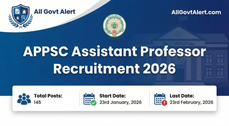 APPSC Assistant Professor Recruitment 2026: Eligibility, Salary, Selection Process & Apply Online