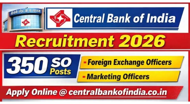 Central Bank of India SO Jobs 2026