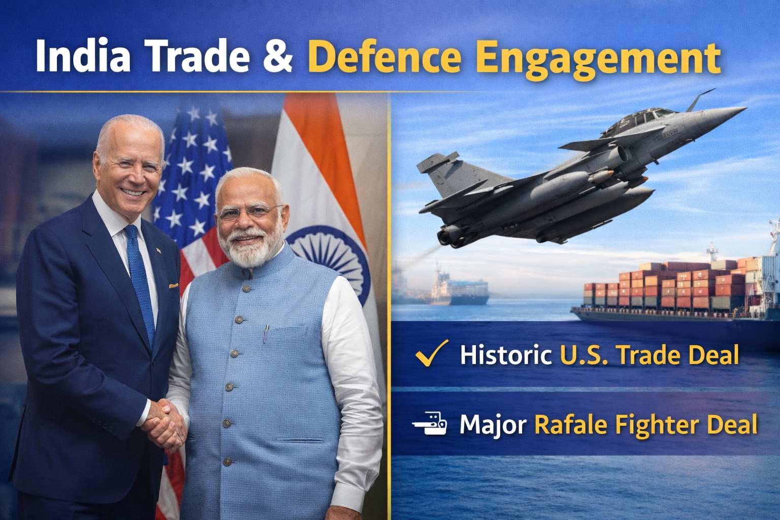 India trade and defence engagement