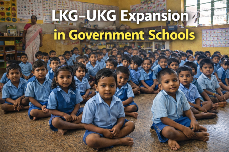 LKG–UKG Expansion in Government Schools