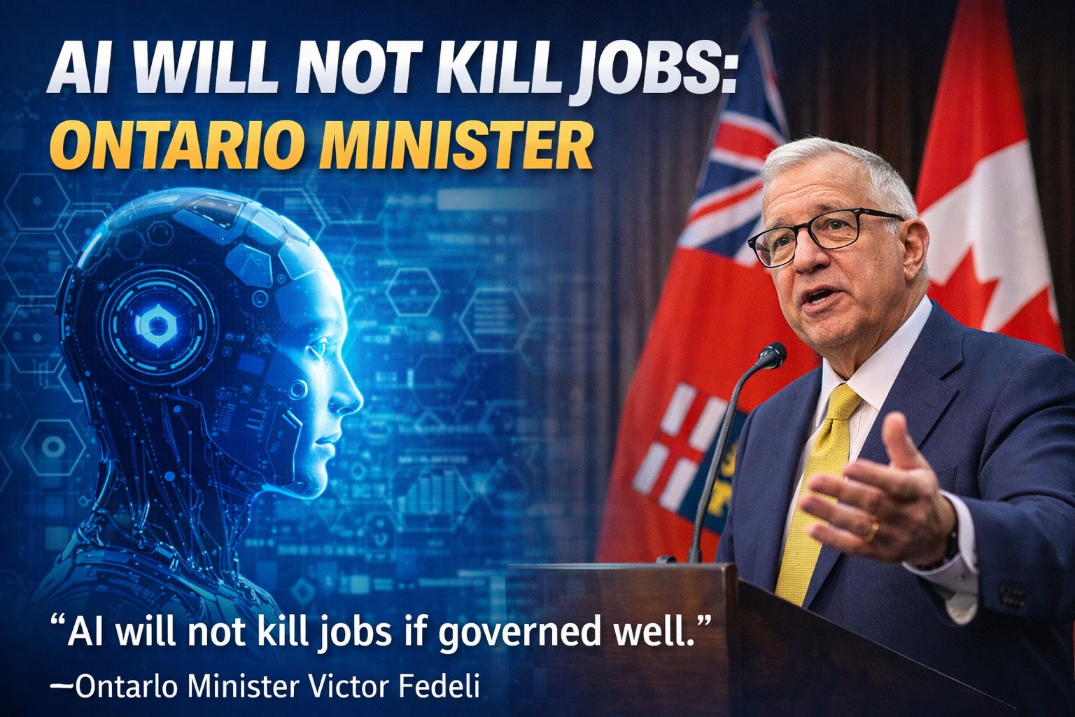 AI Will Not Kill Jobs: Ontario Minister