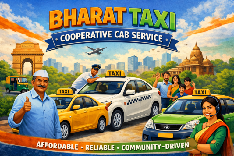 Bharat Taxi Cooperative Cab Service.