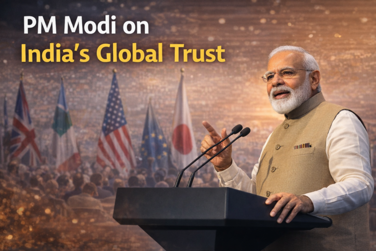 PM Modi on India’s Global Trust